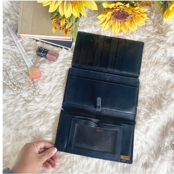 Vintage Gucci Vintage Monogram Navy Wallet - Picture 5 of 15